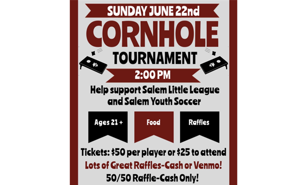 Join us for our 1st Annual Cornhole Tournament Fundraiser!