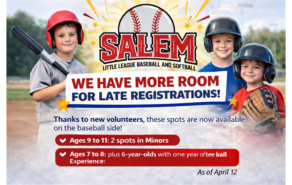 Limited spots (as of April 12)