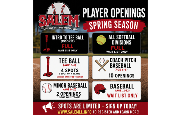 Limited spots (as of April 24)